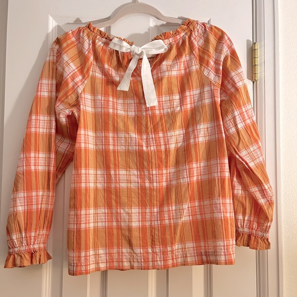 J Crew Plaid/Gingham Blouse - Picture 3 of 5